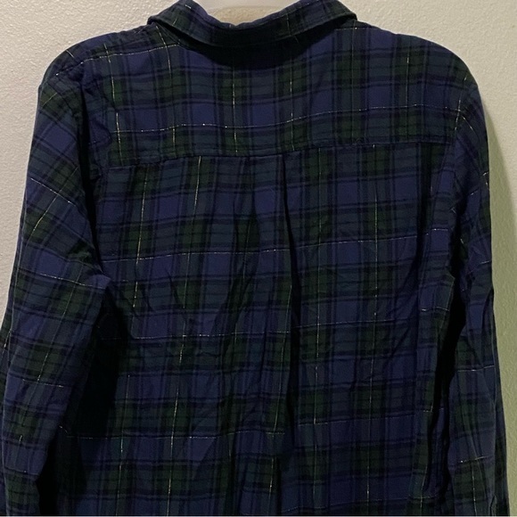 J.Crew Factory Top Women’s Size Med Long-sleeve Button Down‎ Whimsigoth - Picture 11 of 13